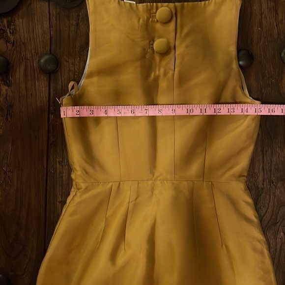 Mauve for Anthropology, silk/wool dress without cutouts. Size 0 - Picture 6 of 13